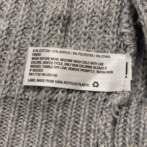 NWT CAT & JACK Heather Gray Cardigan Sweater - Picture 5 of 6